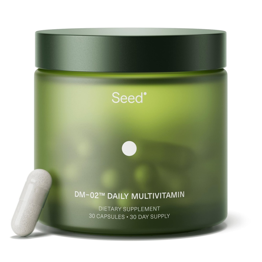 Samen DM-02 Tägliches Multivitamin - 100% DV essentielle Vitamine und Mineralien für Frauen und Männer - hilft, tägliche Nährstofflücken zu füllen - Immun-, Knochen-, Haar-, Haut- und Nagelgesundheit - Vegan - 30 Kapseln (30-Tage-Versorgung)