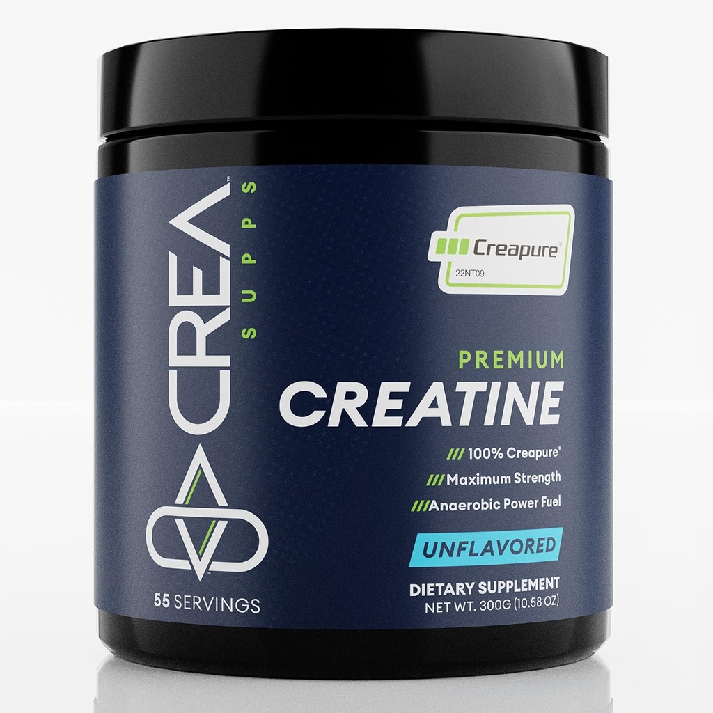 Poudre monohydratée de créapure premium, pure, végane, kéto, sans gluten, 300g