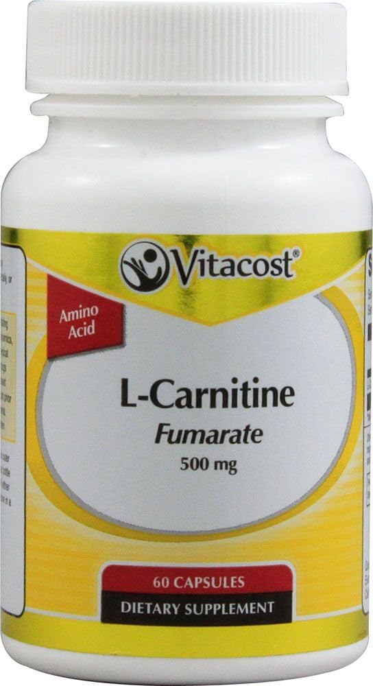 Vitacost L-Carnitine Fumarate - 500 mg - 60 capsule