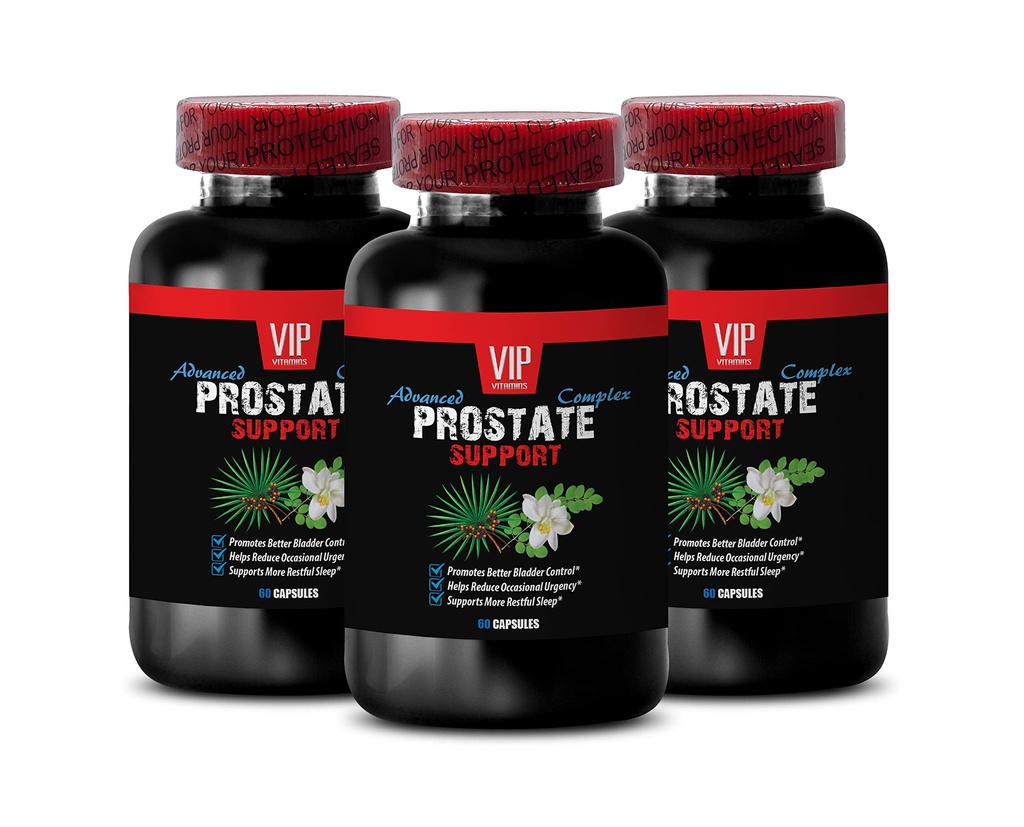 Saw Palmetto for Prostate Wellness - Prostate Support - Pygeum for Prostate, Red Raspberry for Prostate, Graviola for Immune Support, Green Tea for Men’s Health, Stinging 3 Bottles 180 Capsules