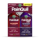 Vicks PainQuil & PainQuil PM Pain Relief Liquid, 1000mg Acetaminophen, 2x12 oz