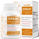 CURALIVA - Curcumin Phytosome 1000 mg - Clinically Studied High Absorption Curcumin Complex - Supports Health in Joints, GI Tract, Liver,Muscles & Immune Health Support - 120 Capsules - 60 Servings