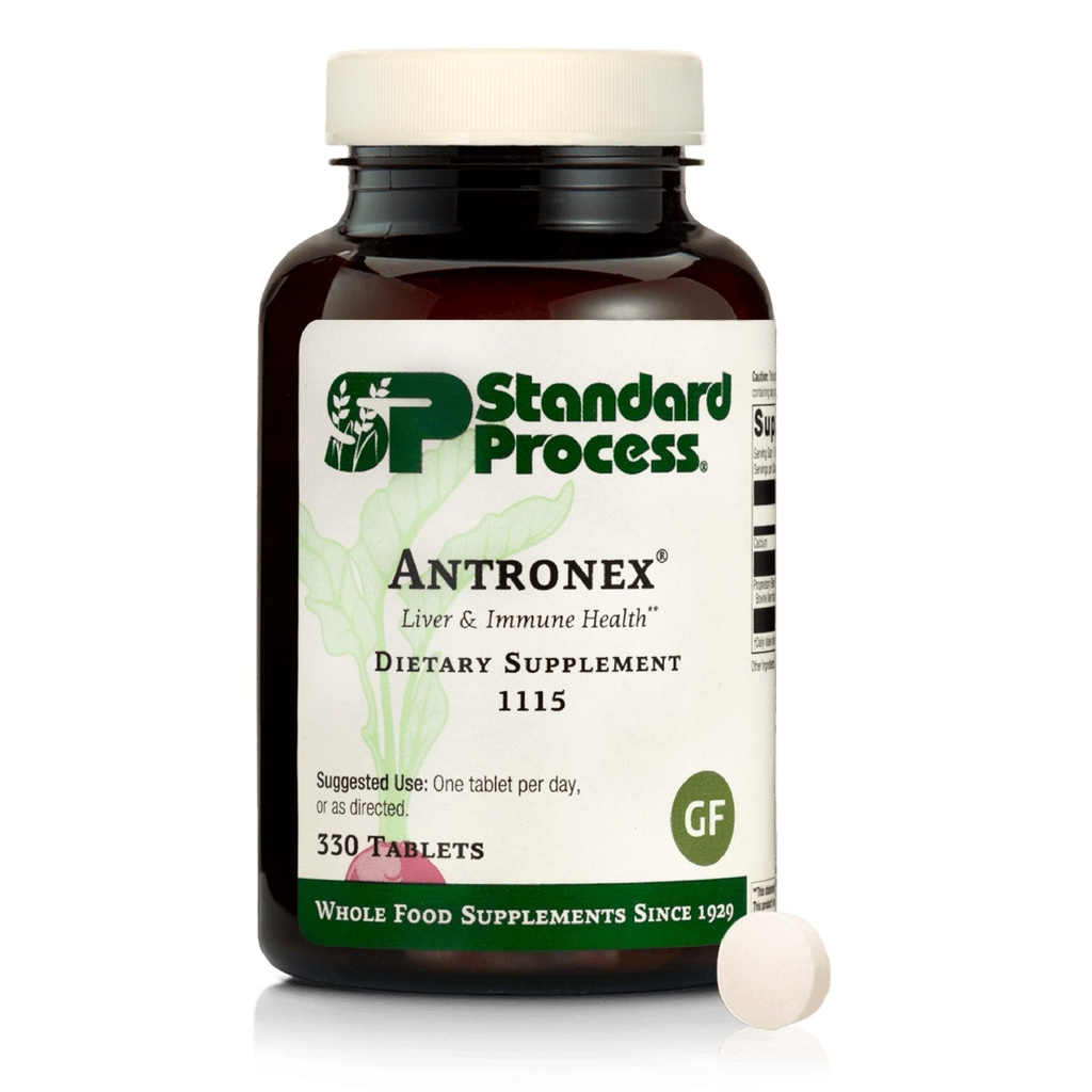 Standard Process Antronex Liver Health Nahrungsergänzung - Glutenfreie, nicht-trockene, nicht-soy & Non-Grain Immunpflege - 330 Tabletten