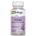 SOLARAY Vitex Berry Extract 225 mg - Chasteberry Supplemento per le donne - Supporto tradizionale dell'equilibrio dell'ormone - Chaste Tree Berry - Vegan, Lab verificato - 60 Serve, 60 VegCaps