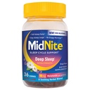 MidNite Deep Sleep Extra Strength, 10 mg Melatonin Sleep Aid, Non-Habit Forming, Integratore dietetico per Adulti, Senza Droga, Senza Glutine, Senza Lattosio, Senza Vegetariano-Amico, 36 Gummies