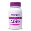 Barimelts ADEK - 60 Compresse Fast-Dissolving (2-Month) - Vitamine baratriche senza zucchero per le donne tra cui vitamina A, vitamina D, vitamina E & vitamina K, aroma naturale di fragola