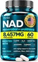 NAD Ergänzung 300Mg Extrastärke NMN Alternative Liposomal + Grüner Tee für Damen und Herren w/ Urolithin A, Resveratrol, CoQ10, Alpha Liponsäure