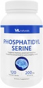 ML Naturals Phosphatidyl Serine 200 mg (Standard) 120 capsule vegetali. Supporta la funzione di memoria e cervello, non OGM, NSF-Certified & cGMP-Compliant