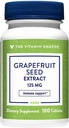 L'estratto di semi di pompelmo di vitamina Shoppe 125MG, supplemento di erbe antiossidante per i viaggiatori Supporto immunitario con semi e polpa di pompelmo fresco, contiene il marchio citricida (100 compresse)