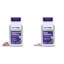Natrol Vitamine B-12 5000mcg 200 Comprimés et biotine 10000mcg 60 Comprimés pour énergie cellulaire, système nerveux sain, cheveux, peau et ongles