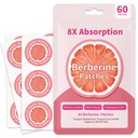 Berberine Patches for Women & Men-8X Advanced Natural Formula with L Glutamine, Chromium, Pomegranate and Cinnamon- 60 Count (60 Days Supply)-01