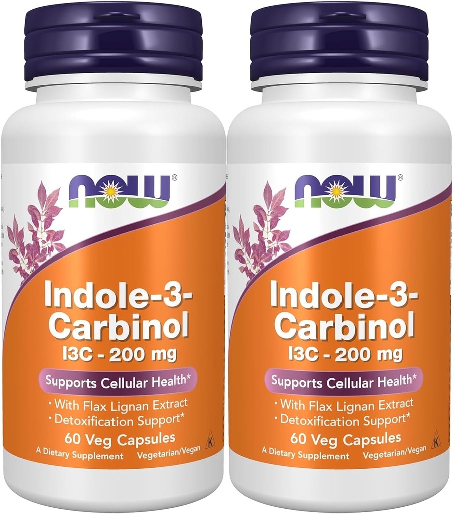 Indole-3-Carbinol (I3C) 200 mg - 60 gélules x 2 flacons