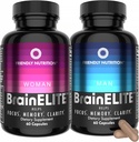 Integratori cerebrali Nootropici per Memoria, Focus & Clarity - Capsule Booster avanzata per uomini e donne con Choline, DMAE, Phosphatidylserine e Bacopa (60Ct 2pack)