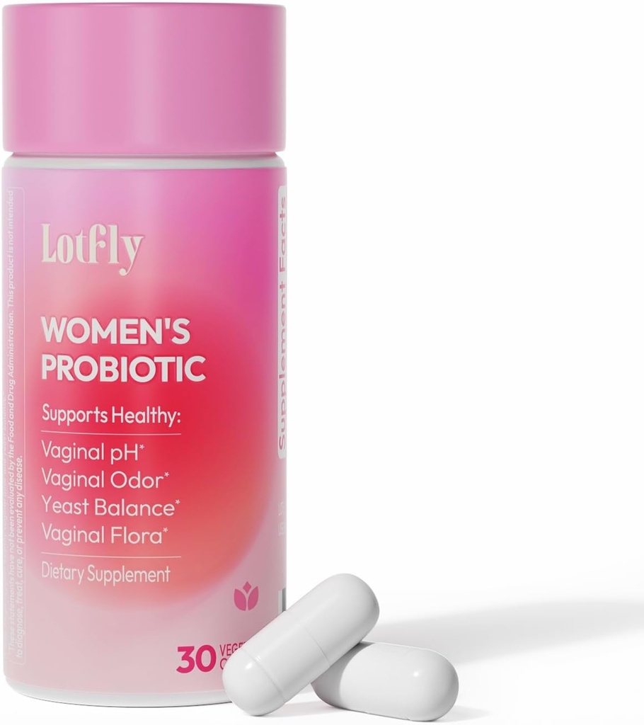 Probiotici vaginali per le donne 100 miliardi di CFU con estratto di mirtillo per il pH Balance & UTI Support, Plus Prebiotics & Lactobacillus, Triple Action for Vaginal, Urinary & Gut Health, 30 capsule