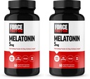 Kraftfaktor Melatonin 5mg, drogenfreie Ergänzung, Vegan, Nicht-GVO, 60 Gemüsekapseln (Paket von 2)