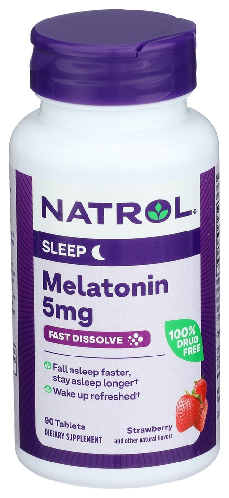 NATROL Mélatonine 5mg, 90 CT