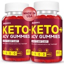 Keto ACV Gummies per Advanced Weight & Loss & Belly Fat Burn - Rapid Fat Burning Diet Supplemento per gli uomini delle donne - 1500mg Organic Gluten Free Aceto di sidro di mele con la madre - Supporto Gut Digestione