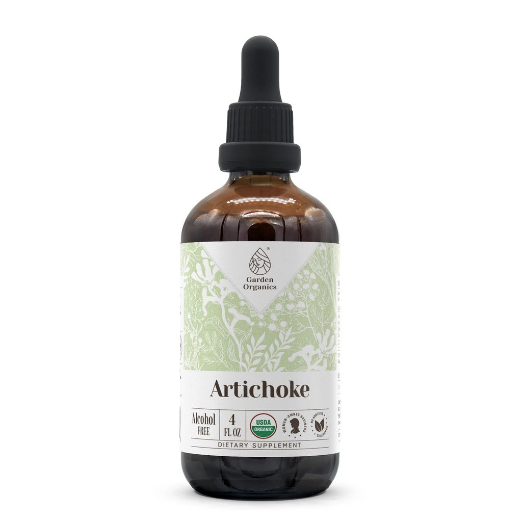Artichoke USDA Organic Alcohol-Free Extract | High-Potency Tincture, Dietary Supplement | Natural Certified Organic Artichoke (Cynara scolymus) Dried Leaf 4 FL OZ