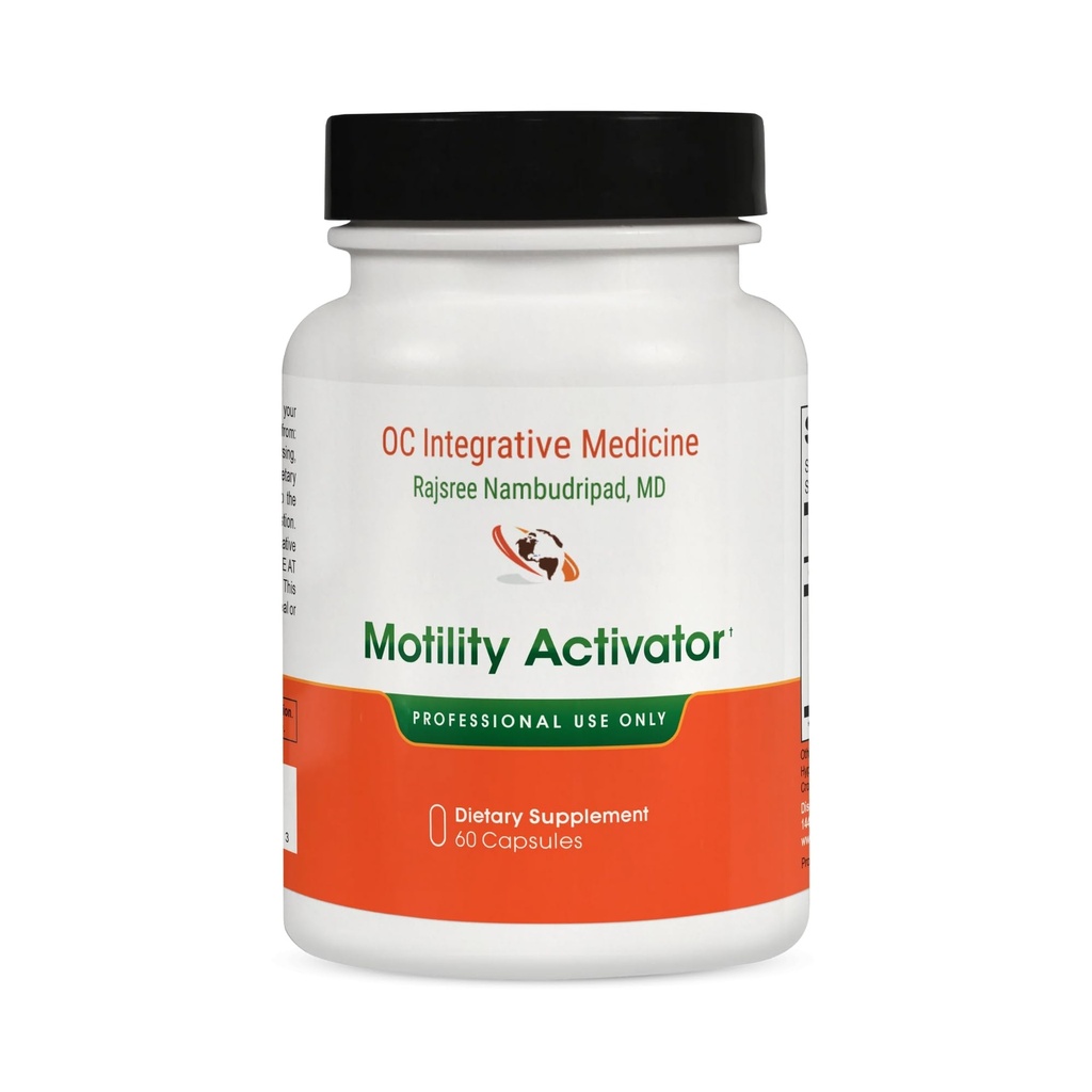 Motility Activator by Dr. Rajsree, MD | Digestive Support for Gas, Bloating & Occasional Constipation | Promotes Small Intestine Movement | Ginger & Artichoke Extract | 60 Capsules