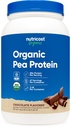 Nutricost Organic Pea Protein Powder (3 LBS) Cioccolato - Certificato USDA Organic, Proteine da Piante, Per vegetariani, Senza glutine, Non OGM