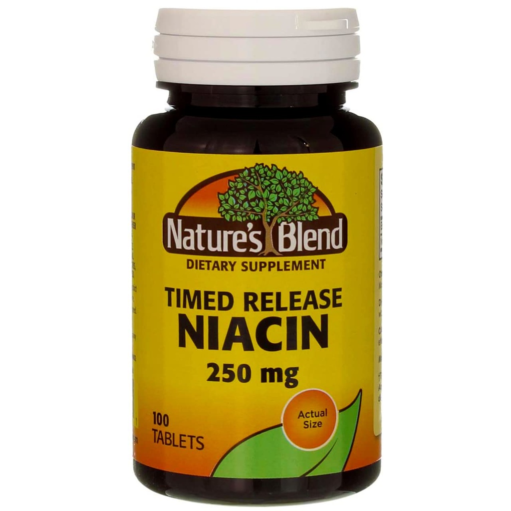 La miscela di natura niacina Timed Release 250 mg 250 mg 100 Tabs