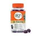 Align Probiotic, 3-in-1 Biotic Gummies, Prebiotic + Probiotico + Postbiotico, #1 Dottore Raccomandato Probiotic Brand‡, Aiuta a Alleviare occasionale Bloating*, BlackBerry Flavor, 50 Gummies