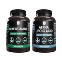 PURE ORIGINAL INGREDIENTS Benfotiamine & Alpha Lipoic Acid Capsule Bundle (365 Capsules), Always Pure, No Additives or Fillers