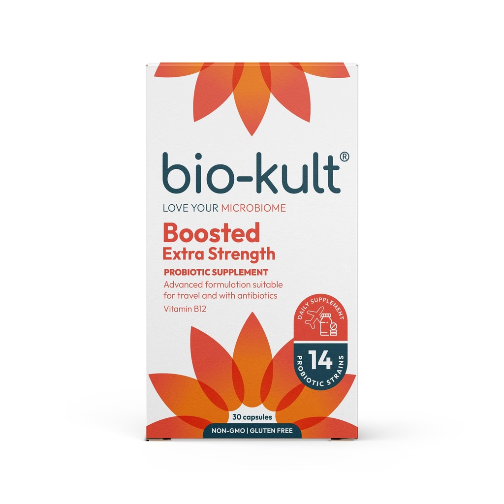 Bio-Kult potenziato supplemento probiotico ad alta resistenza per la salute del fegato, il supporto del sistema immunitario e il vostro tratto digestivo, con vitamina B12 – 30 capsule