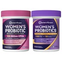 Doctor's Recipes Women’s Probiotics 100 Billion CFU Bundle, Vitamin B6 P5P, Cranberry, Digestion, Vaginal, Mood, Immune, Shelf Stable, Delayed Release