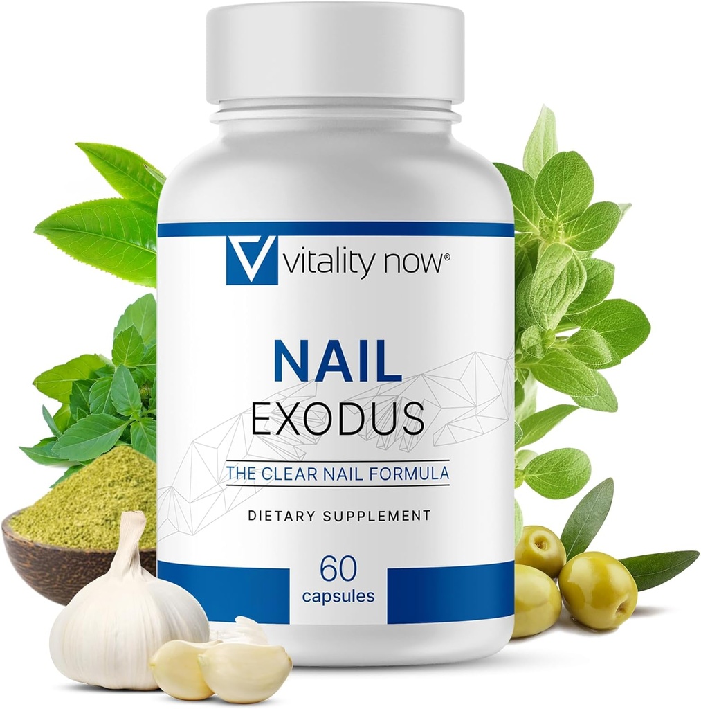 Exode de ongles - Vitalité ongles sains - Formule Premium pour les pieds plus sains - 60 capsules