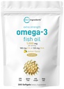 Micro Ingrédients Extra Strength Omega 3 Suppléments Huile de Poisson 1000mg par portion, 300 Softgels