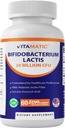 Vitamatic Bifidobacterium lactis - 20 Billion per DR Capsule - 60 Count - Digestive Support - Made with Prebiotic Inulin Fiber
