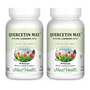 Maxi Health Quercetin 500mg Kapseln – Zink Ergänzungen für Frauen und Männer – Non-GMO, Kosher und Glutenfreie Quercetin Ergänzungen mit Elderberry Vitamin C und Zink (90 Veg Kapseln, Packung von 2)