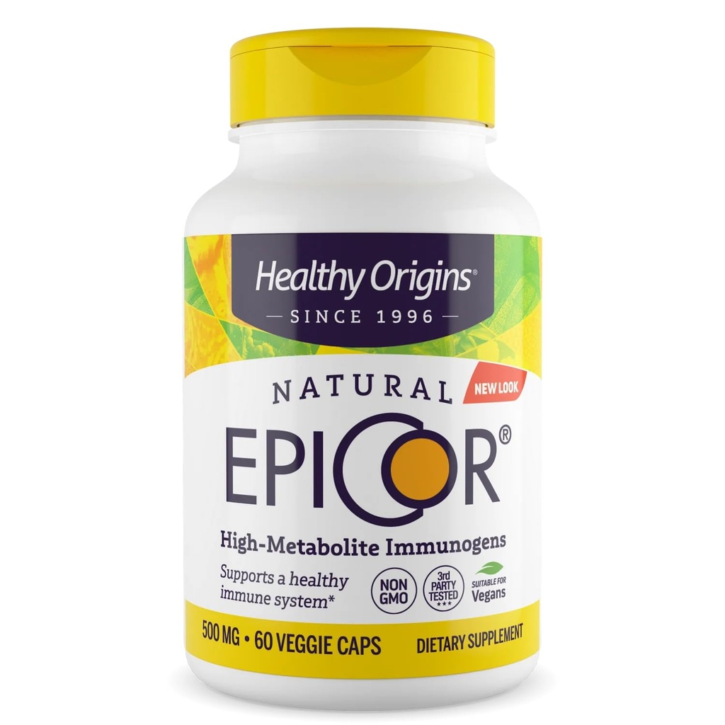 EpiCor 500 mg (Supporto Immune, Non OGM, Gluten Free), 60 capsule vegetali