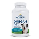 Nordic Naturals Omega-3 Pet, Unflavored - 120 Soft Gels - 330 mg Omega-3 Per Soft Gel - Fischöl für Hunde mit EPA & DHA - Promotes Herz, Haut, Mantel, & Immune Gesundheit