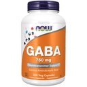 MAINTENANT compléments alimentaires, GABA (acide gamma-aminobutyrique) 750mg, soutien aux neurotransmetteurs*, 200 gélules