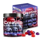 Creatine Monohydrate Gummies Complex 8000mg für Männer und Frauen, Enthalten L-Carnitin & Taurine, bauen Muskel, Boost Energy, schnellere Erholung, Zucker Free & Vegan, Himbeer & Blackberry, 120 Count