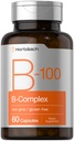 Horbäach B-100 Complex Vitamin | 60 Capsules | Non-GMO and Gluten Free Supplement