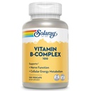SOLARAY Vitamin B Complex 100mg - Cellular Energy, Nerve and Heart Health Support - Supplies All 8 B Complex Vitamins - Vitamin B12, B1, B2, B3, B6, Niacin, Folsäure und Biotin - Vegan, 100 Servierungen