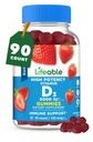 Lebensfähiger Zucker Kostenloses Vitamin D 5000 IU - Great Tasting Natural Flavor Gummy Supplement - Gluten Free Vegetarian GMO-Free Chewable - für Immununterstützung und Knochengesundheit - für Erwachsene - 90 Gummis