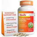 TIME-Cap Labs 400 Count Psyllium Husk Fiber Capsules - Glutenfreies, lösliches Faserergänzungspräparat für Erwachsene, sanfte tägliche Faserunterstützung, routinemäßige Verwendung für Männer und Frauen