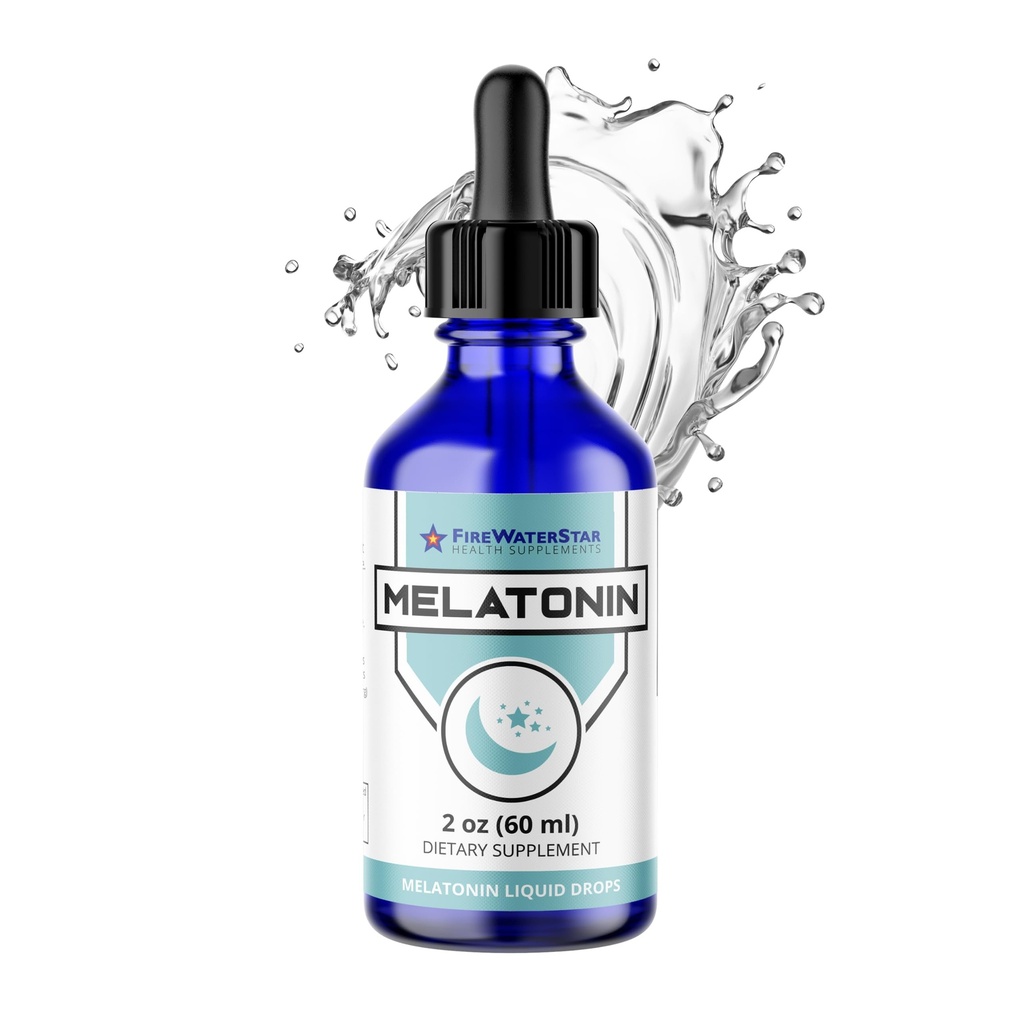FWS flüssige Melatonintropfen für Erwachsene und Kinder - 99% reines bioaktives Melatonin - organisch, nicht gentechnisch verändert, vegan - minimale Inhaltsstoffe - einfache einstellbare Dosierung - hilft, erholsamen Schlaf zu fördern - 2 oz