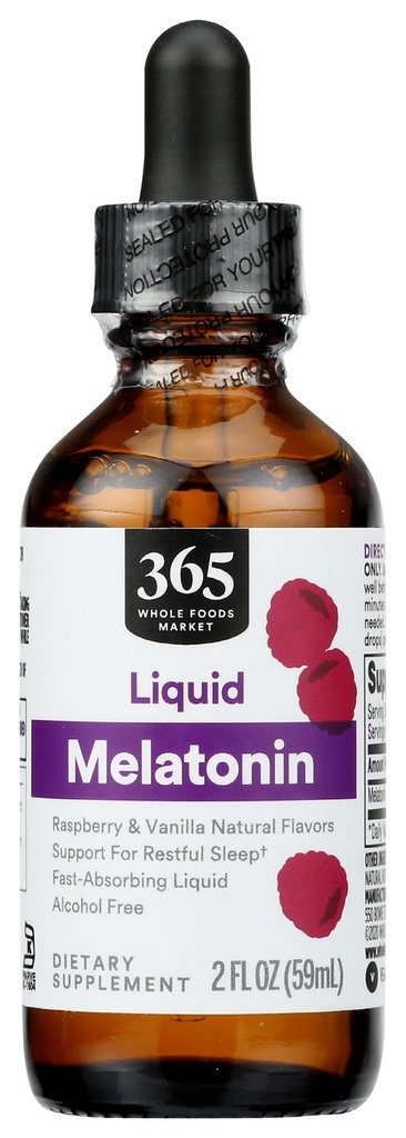 365 par Marché des aliments entiers, Melatonine liquide, 2 fl oz
