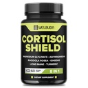 8in1 Cortisol Shield - Ashwagandha und Magnesium, Rhodiola Rosea, Lions Mane, Gingsen und 3 Mehr - Relaxation & Restful Night Support & Mood Balance - 60 Count