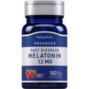 Piping Rock Melatonin 12 mg | 180 Fast Dissolve Tablets | Berry Flavor | Non-GMO, Gluten Free Supplement