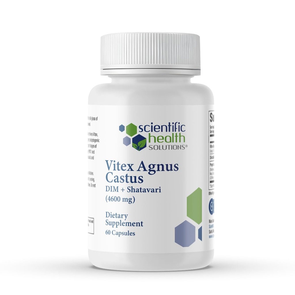 Vitex + DIM + Shatavari Hormone Balance for Women PMS Support (60 Capsules) | Hormone Balance for Women | PMS, Perimenopause & Menopause Support | Adaptogens with Maca, Ashwagandha, Dandelion | Vegan