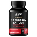 Cranberry Extract Capsules 50:1 Whole Fruit Concentrate, with Dandelion & Uva Ursi, High Potency Herbal Formula, Urinary Tract Support, 60 Vegan Capsules, Non-GMO, Made in USA