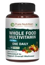 Pure Nutrition Whole Food Multivitamins for Men | 90 Tabs | One-A-Day | 100% RDA | 24 Vitamine Naturali e Minerali | Tutti Natural Plant Based Men's Multivitamin | 3 Mesi di Alimentazione
