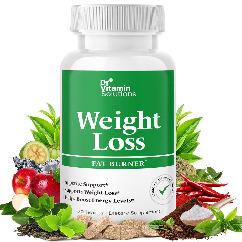 Bruciatore grasso per le donne e gli uomini, perdita di peso &amp; Appetite Pillole dieterapanti, Metabolismo termogenico Booster con tè verde, Garcinia Cambogia, Cromo - Naturale, Non-GMO - 30 giorni di alimentazione, Dr Vitamin