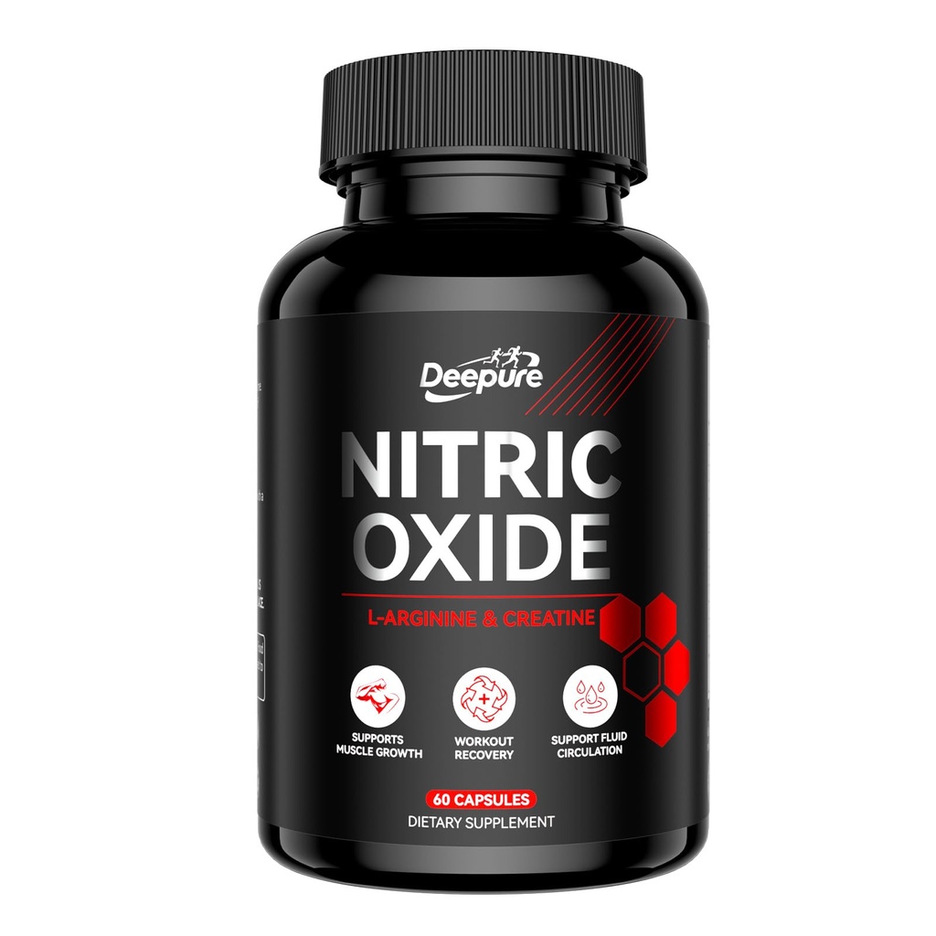 Nitric Oxide Supplement: Pre Workout Capsules with L-Arginine for Enhanced Muscle Pumps, Vascularity Reduced Fatigue Post Workout Recovery Support for Men & Women Fitness Enthusiasts